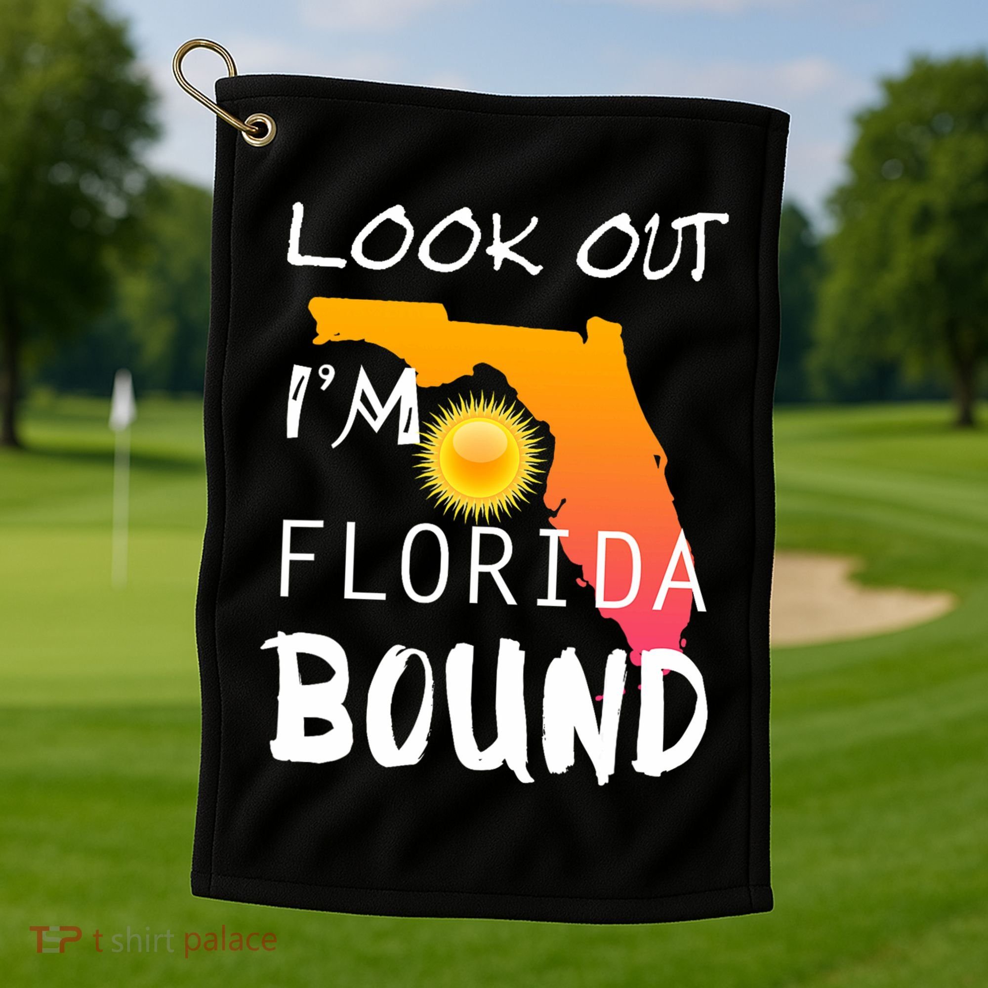 Florida Bound Vacation Spring Break Golf Towel
