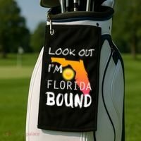 Florida Bound Vacation Spring Break Golf Towel thumb 2