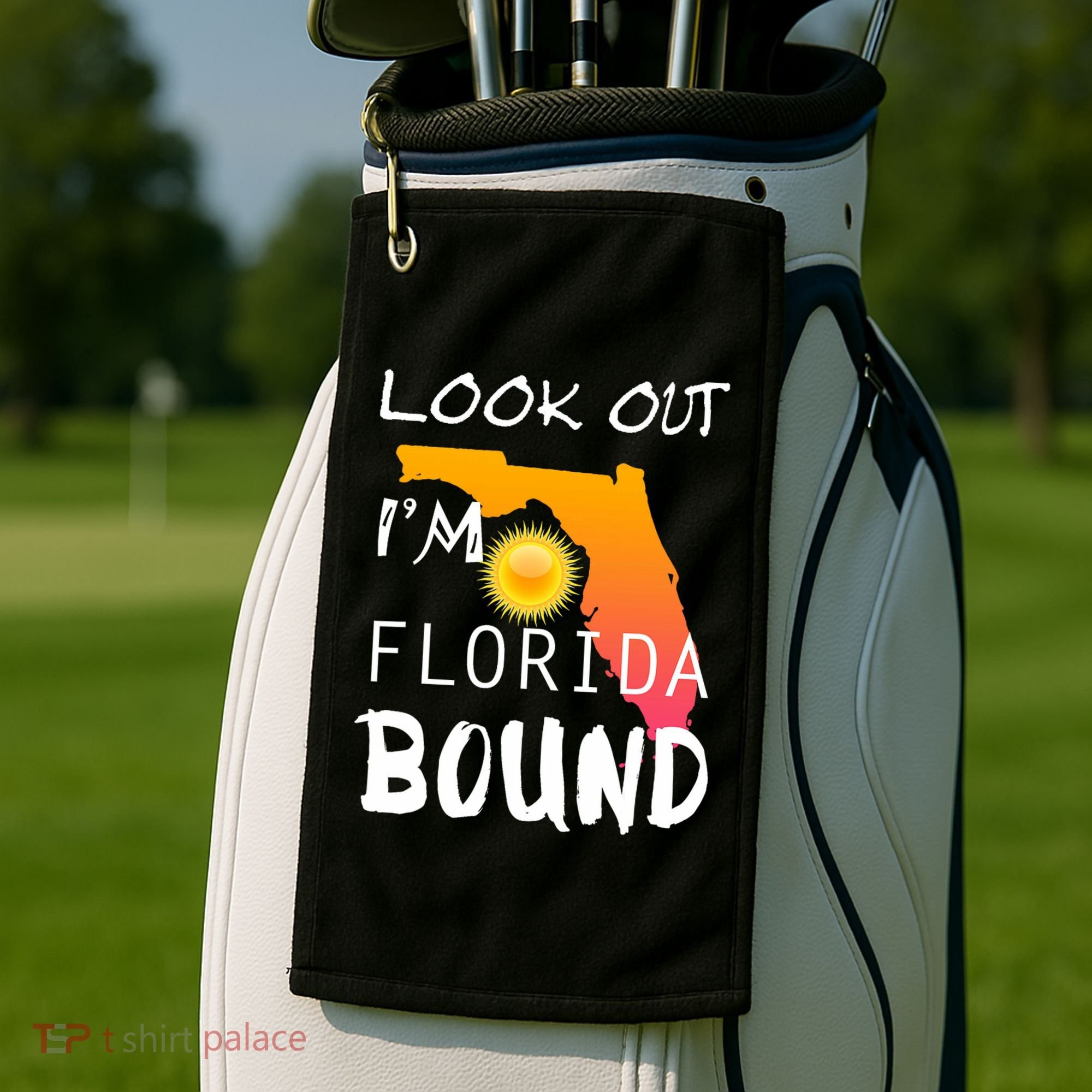 Florida Bound Vacation Spring Break Golf Towel
