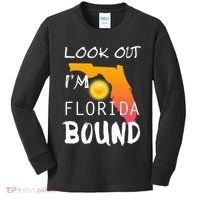 Florida Bound Vacation Spring Break Kids Long Sleeve Shirt thumb 0