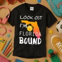 Florida Bound Vacation Spring Break Kids T-Shirt thumb 3