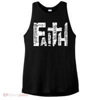 Faith Bible Verse Christian Quote Ladies PosiCharge Tri-Blend Wicking Tank thumb 0