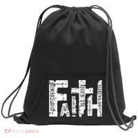 Faith Bible Verse Christian Quote Sweatshirt Cinch Pack Bag thumb 0