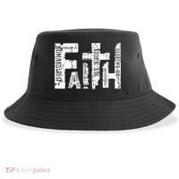 Faith Bible Verse Christian Quote Sustainable Bucket Hat thumb 0
