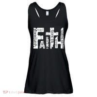 Faith Bible Verse Christian Quote Ladies Essential Flowy Tank thumb 0