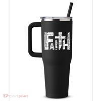 Faith Bible Verse Christian Quote 40oz Vacuum Insulated Stainless Steel Travel Tumbler thumb 2
