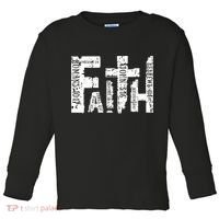 Faith Bible Verse Christian Quote Toddler Long Sleeve Shirt thumb 0