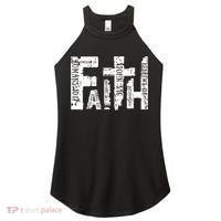 Faith Bible Verse Christian Quote Women's Perfect Tri Rocker Tank thumb 0