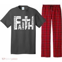 Faith Bible Verse Christian Quote Pajama Set thumb 0