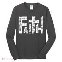 Faith Bible Verse Christian Quote Tall Long Sleeve Shirt thumb 0