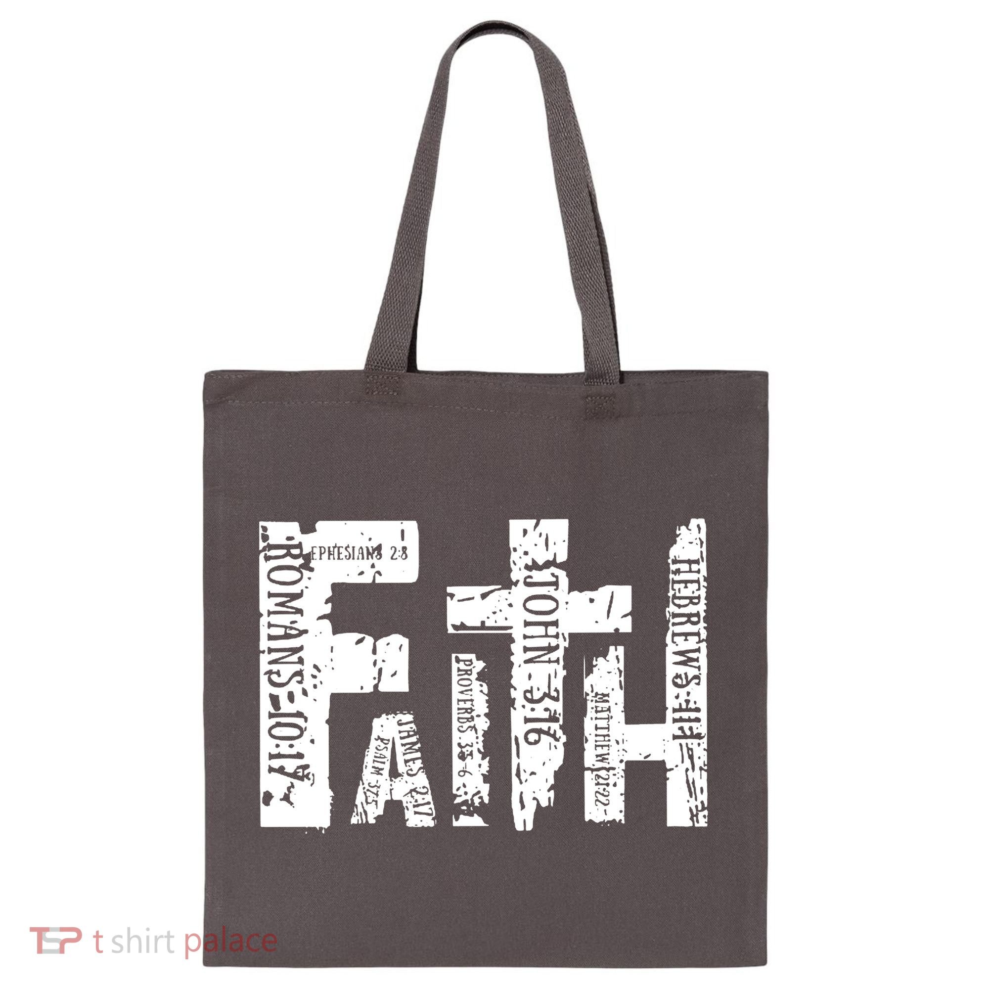 Faith Bible Verse Christian Quote Tote Bag