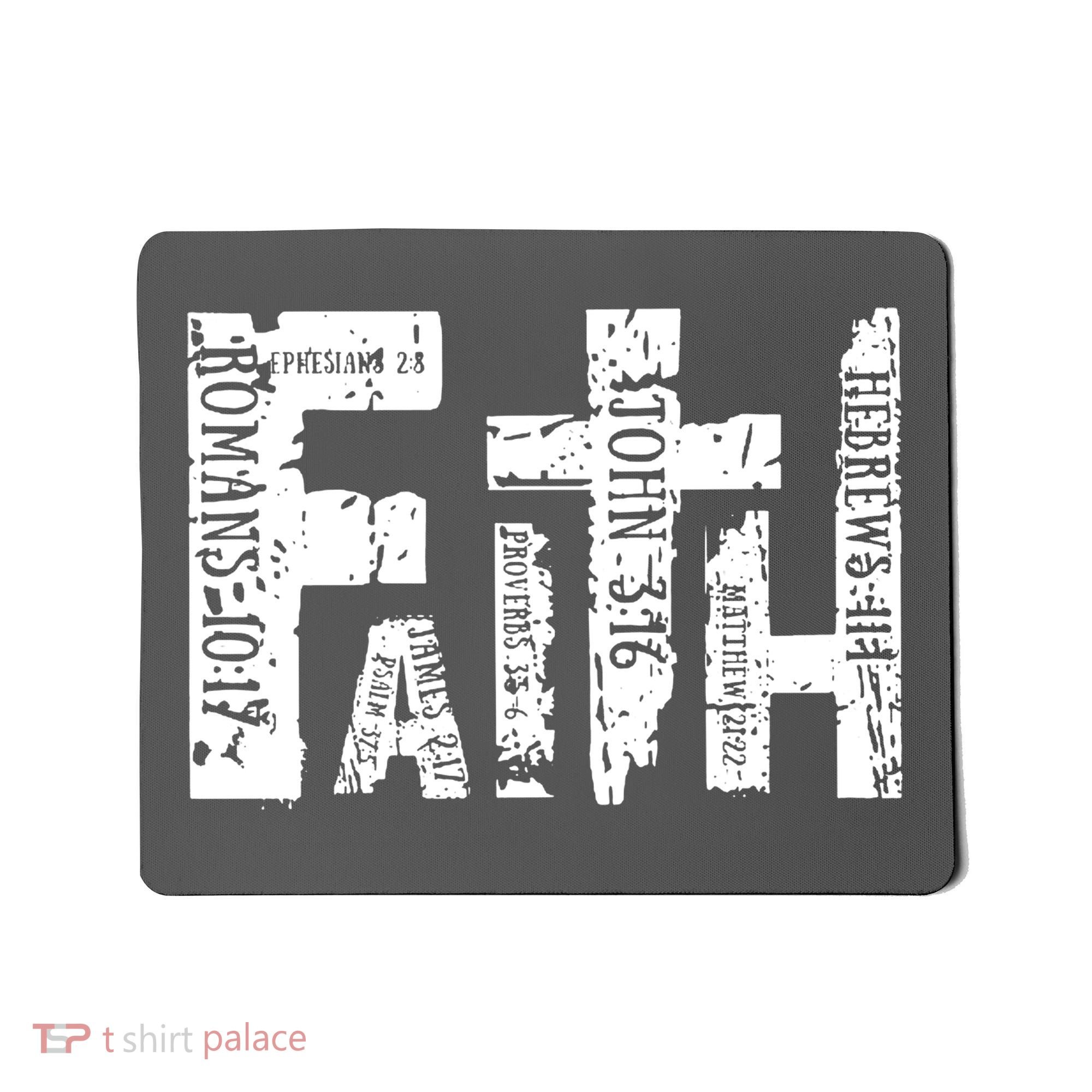 Faith Bible Verse Christian Quote Mousepad