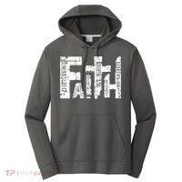 Faith Bible Verse Christian Quote Performance Fleece Hoodie thumb 0