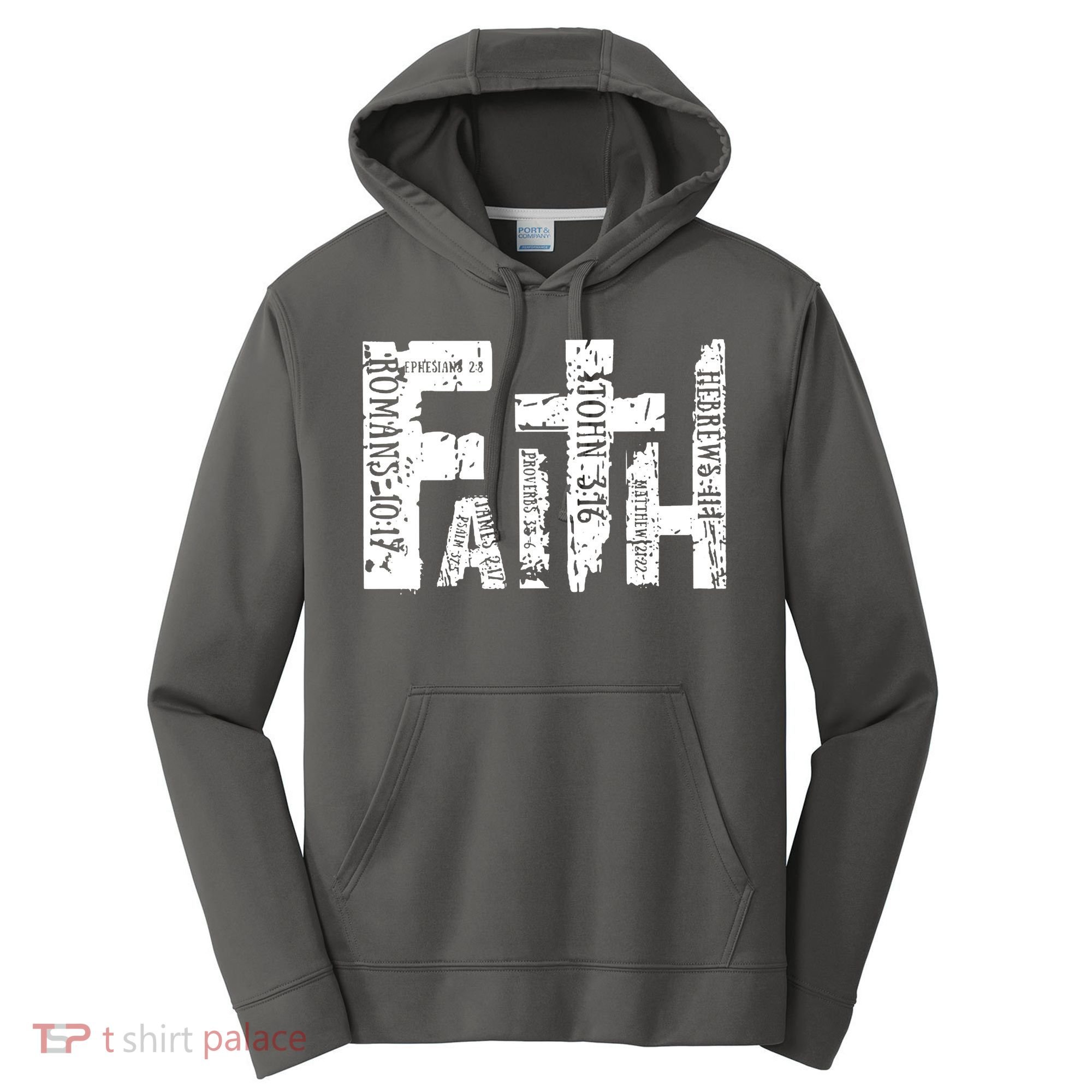 Faith Bible Verse Christian Quote Performance Fleece Hoodie