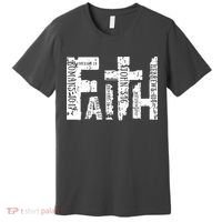 Faith Bible Verse Christian Quote Premium T-Shirt thumb 0