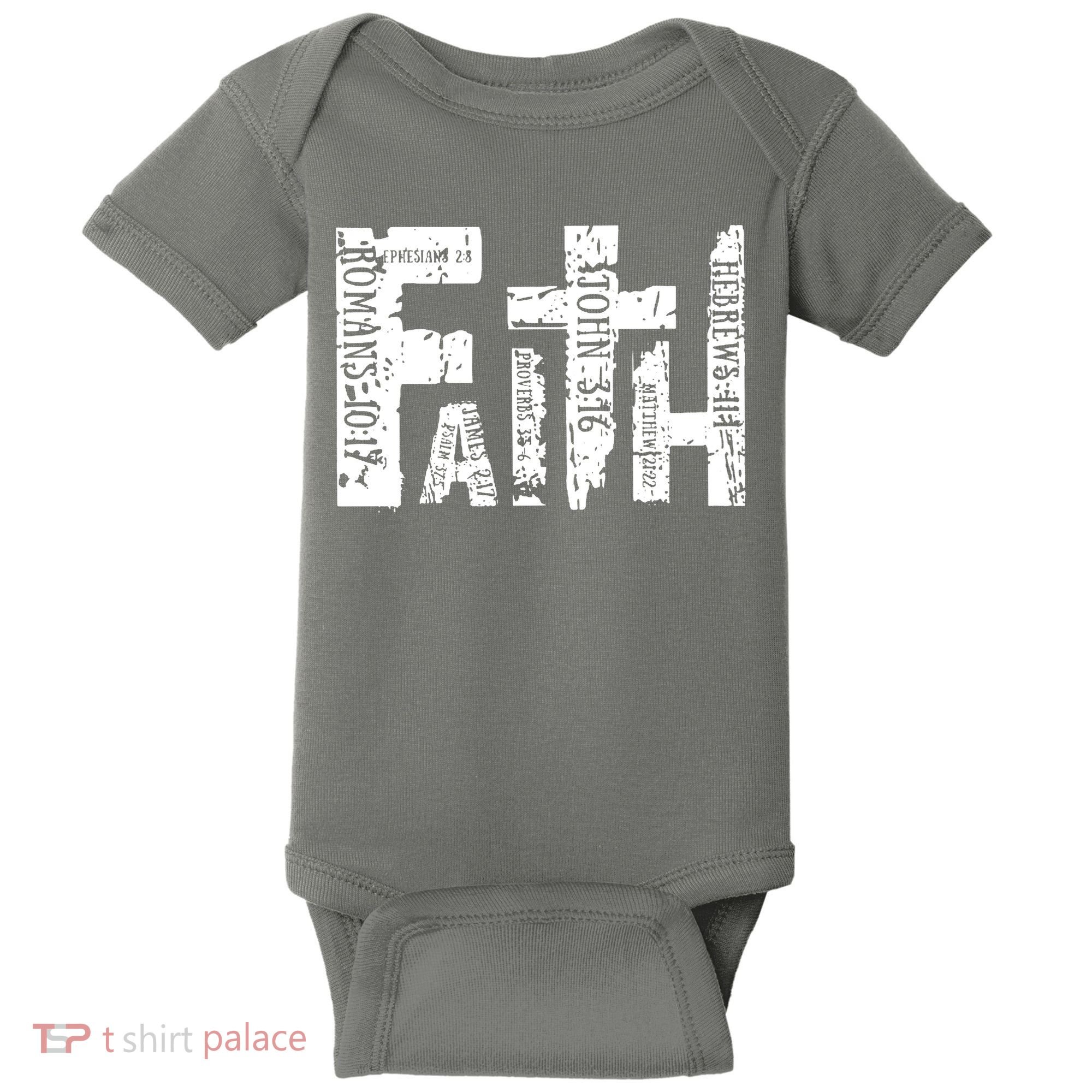 Faith Bible Verse Christian Quote Baby Bodysuit