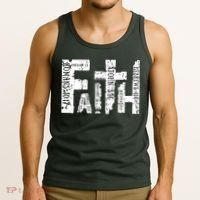 Faith Bible Verse Christian Quote Tank Top thumb 3