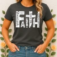 Faith Bible Verse Christian Quote Women's T-Shirt thumb 2