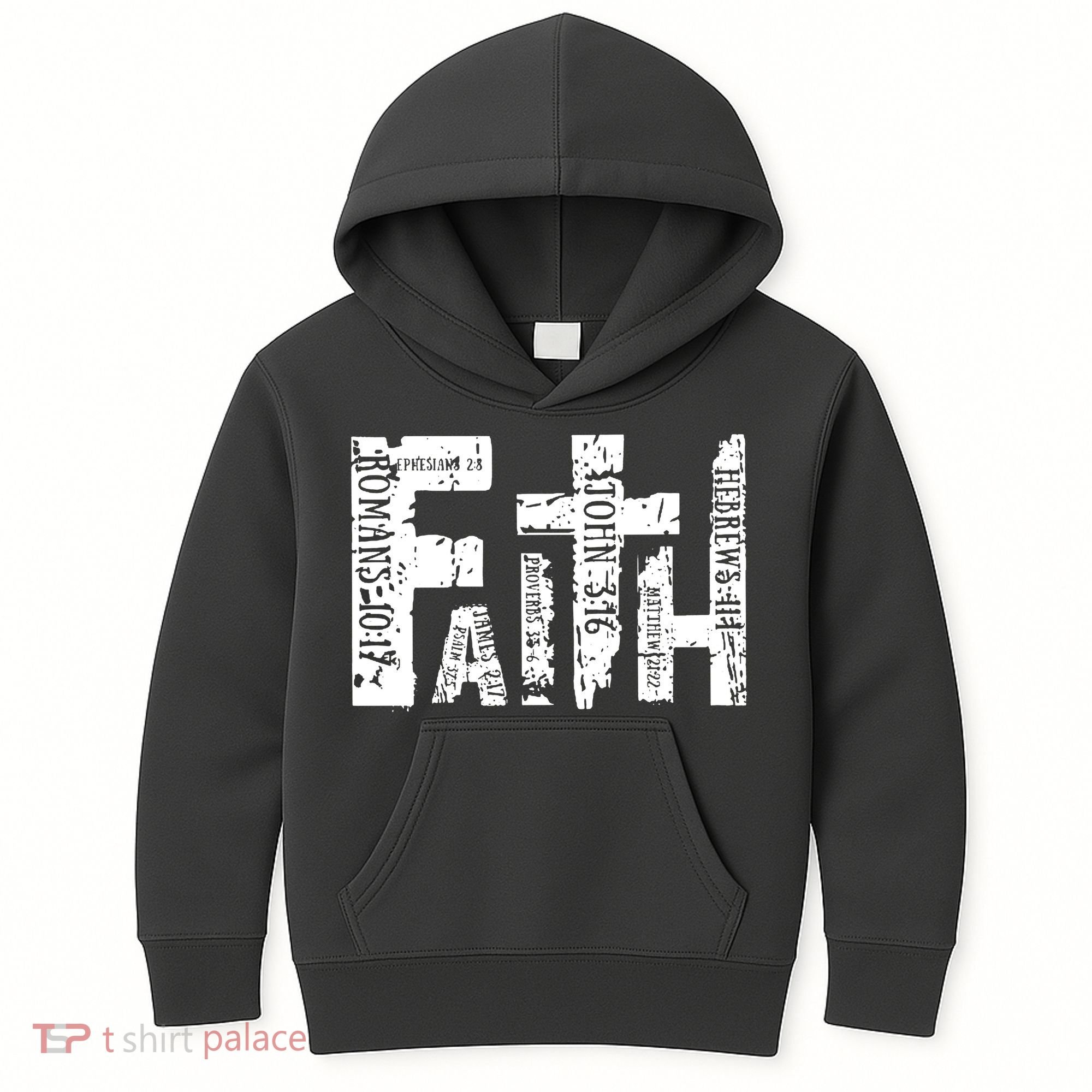 Faith Bible Verse Christian Quote Kids Hoodie