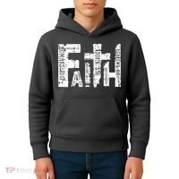 Faith Bible Verse Christian Quote Kids Hoodie thumb 4
