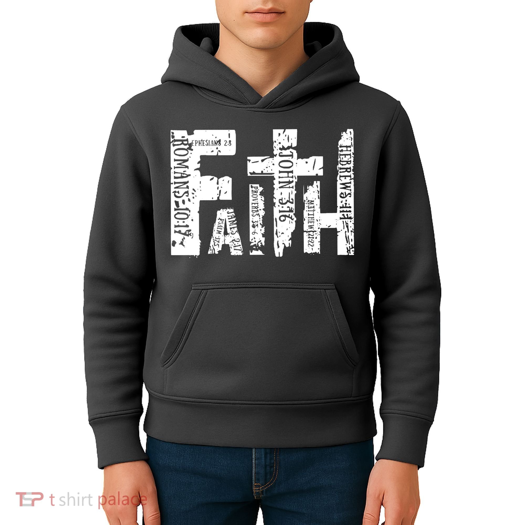 Faith Bible Verse Christian Quote Kids Hoodie