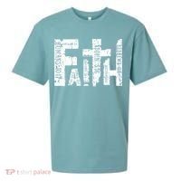 Faith Bible Verse Christian Quote Sueded Cloud Jersey T-Shirt thumb 0