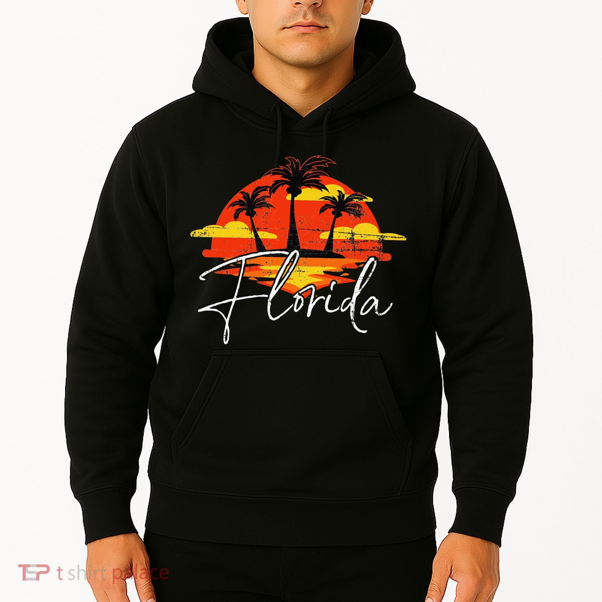 Florida Beach Vacation Art for ocean lovers Hoodie