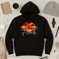 Florida Beach Vacation Art for ocean lovers Hoodie thumb 3