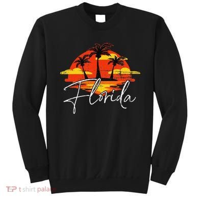 Florida Beach Vacation Art for ocean lovers Sweatshirt