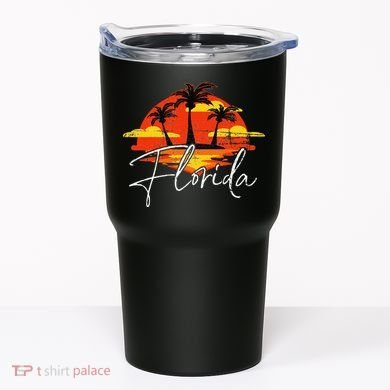 Florida Beach Vacation Art for ocean lovers Tumbler