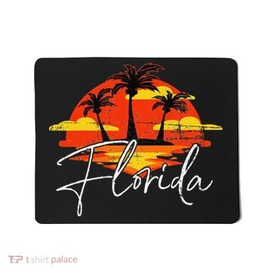 Florida Beach Vacation Art for ocean lovers Mousepad