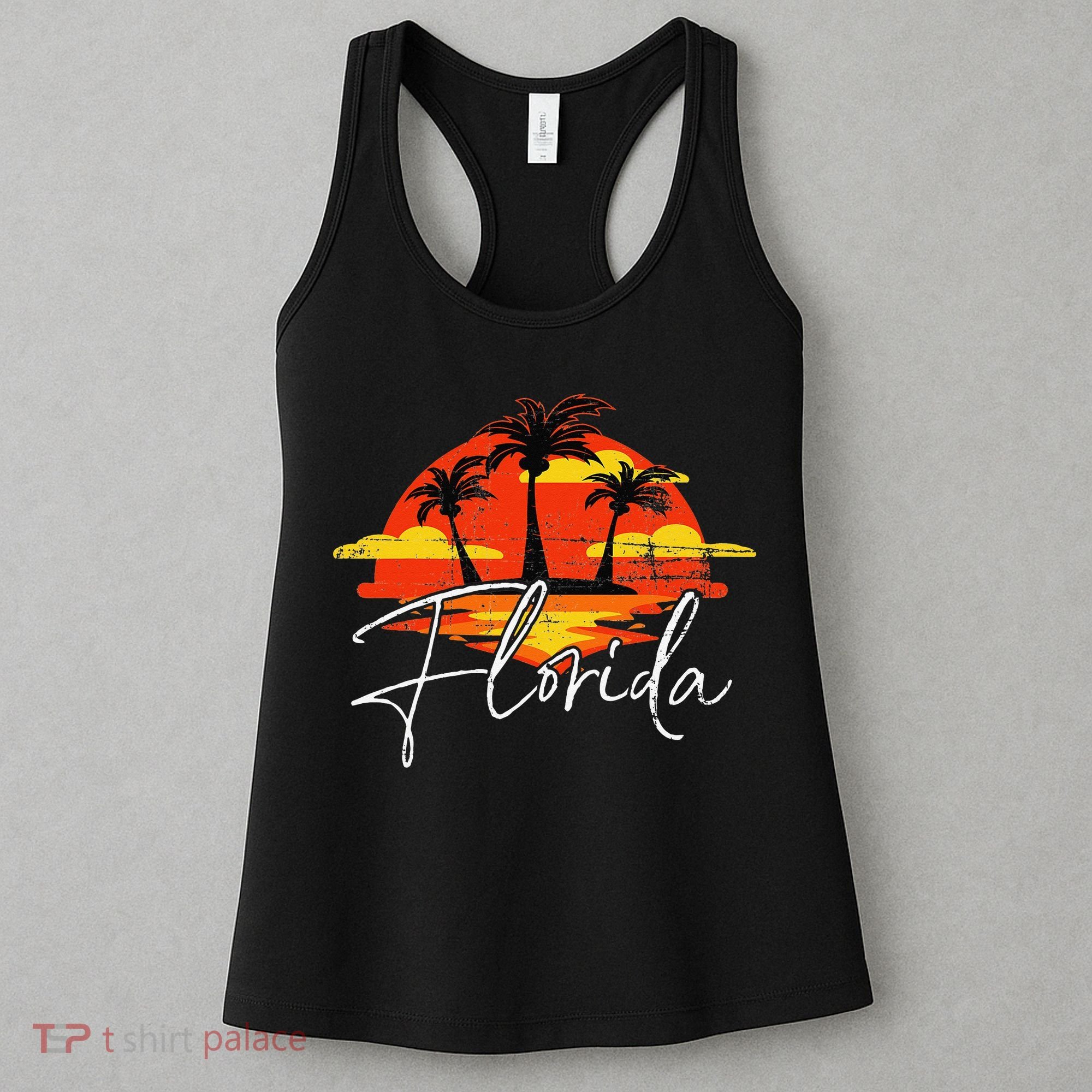 Florida Beach Vacation Art for ocean lovers Women's Tank Top
