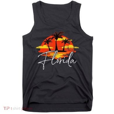 Florida Beach Vacation Art for ocean lovers Tank Top