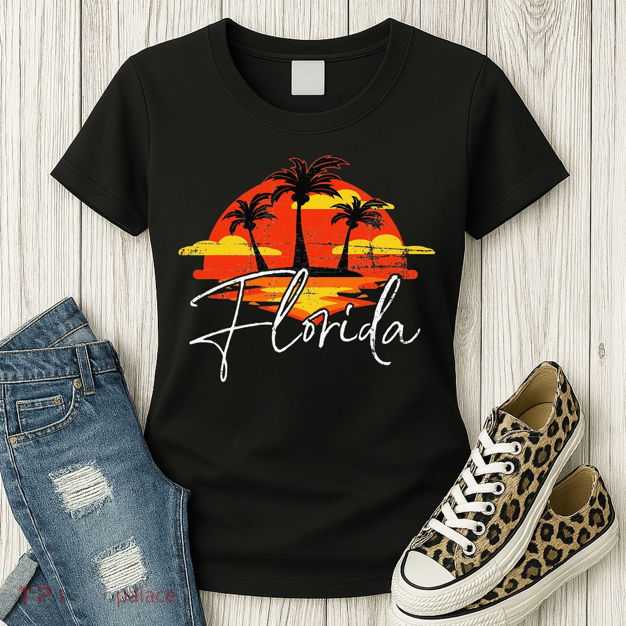 Florida Beach Vacation Art for ocean lovers Women's T-Shirt