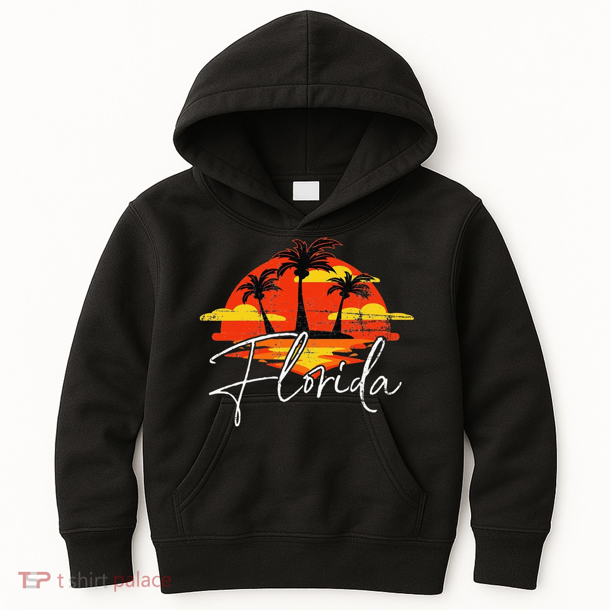 Florida Beach Vacation Art for ocean lovers Kids Hoodie