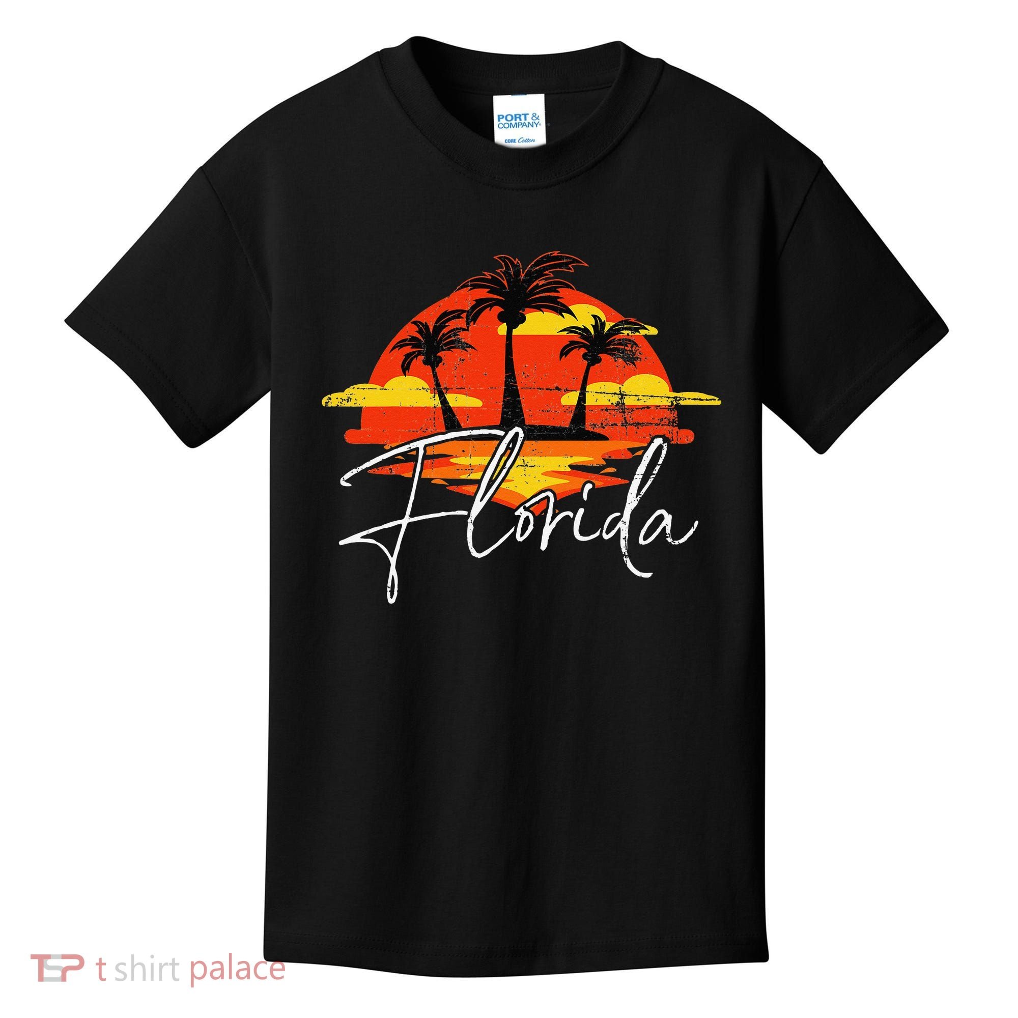 Florida Beach Vacation Art for ocean lovers Kids T-Shirt