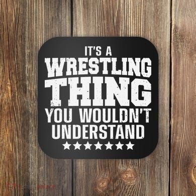 Funny Best Wrestling Design Wrestle Wrestler   Coaster