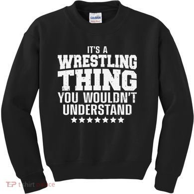 Funny Best Wrestling Design Wrestle Wrestler   Kids Sweatshirt