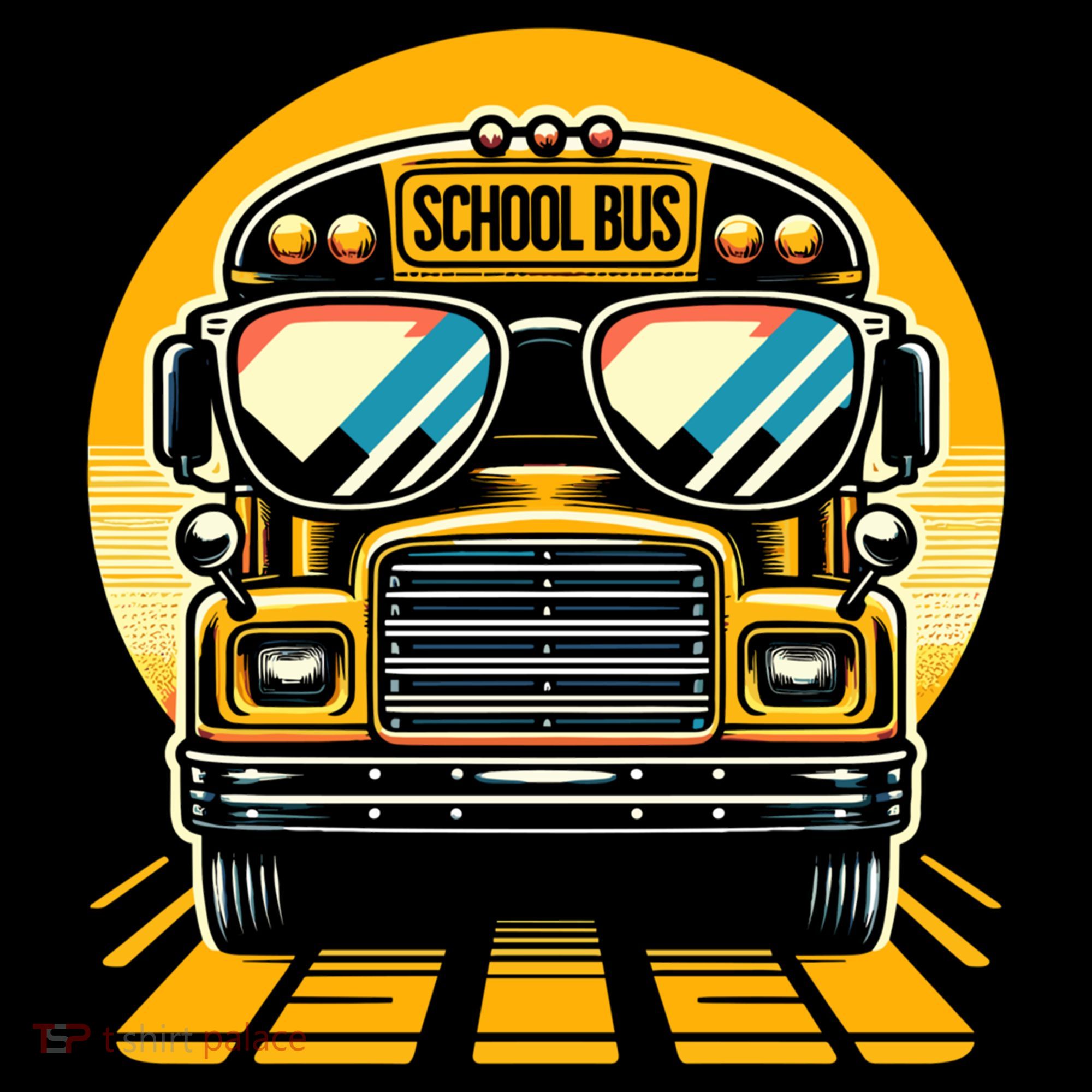Funny Bus With Sunglasses School Bus Driver Back To School Funny Gift Coffee Mug
