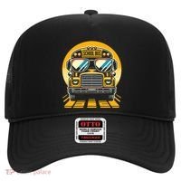 Funny Bus With Sunglasses School Bus Driver Back To School Funny Gift Hat thumb 0