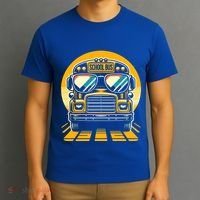 Funny Bus With Sunglasses School Bus Driver Back To School Funny Gift T-Shirt thumb 3
