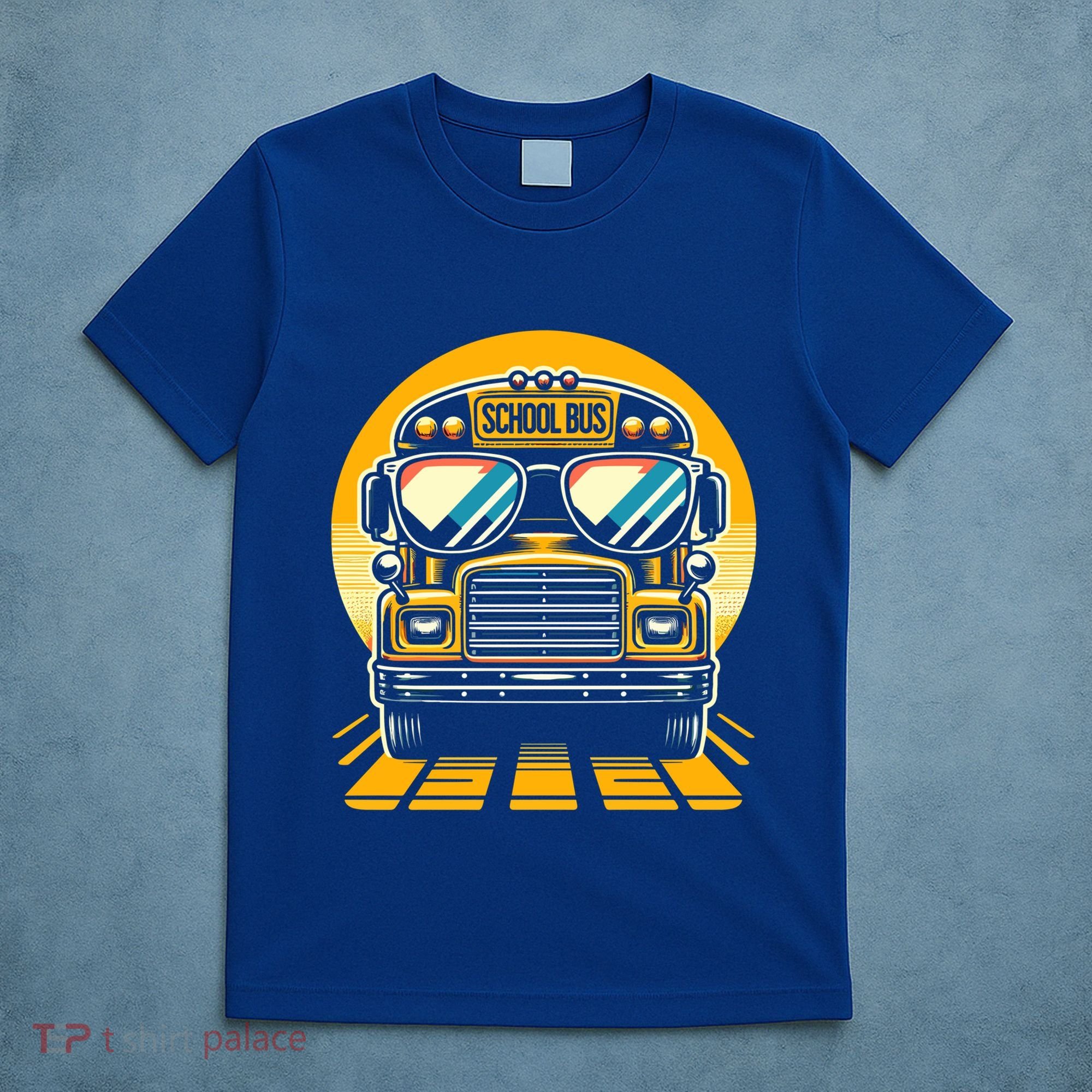 Funny Bus With Sunglasses School Bus Driver Back To School Funny Gift T-Shirt