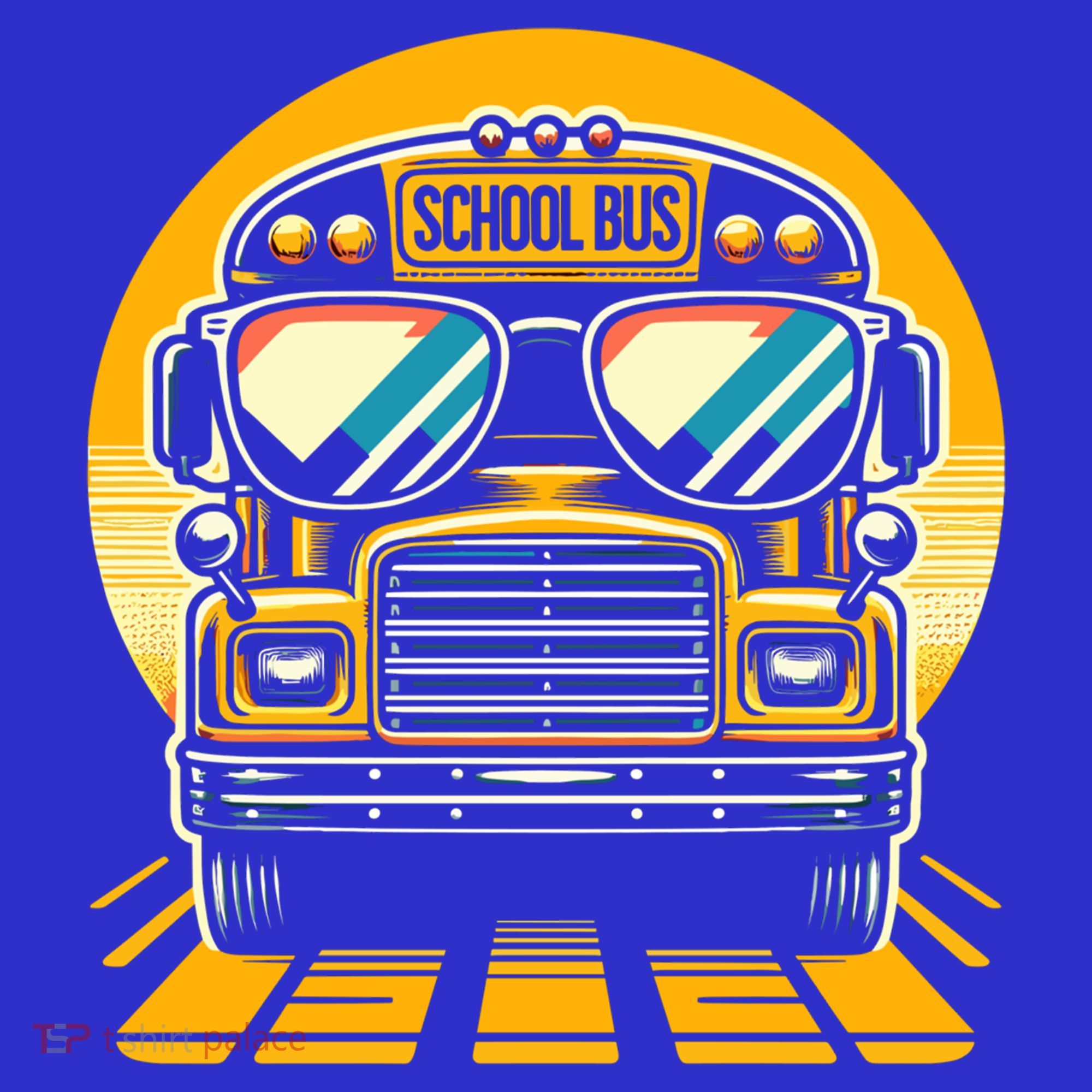 Funny Bus With Sunglasses School Bus Driver Back To School Funny Gift Women's Tank Top