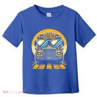 Funny Bus With Sunglasses School Bus Driver Back To School Funny Gift Toddler T-Shirt thumb 0