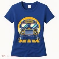 Funny Bus With Sunglasses School Bus Driver Back To School Funny Gift Women's T-Shirt thumb 0