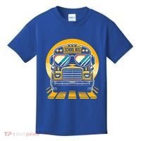 Funny Bus With Sunglasses School Bus Driver Back To School Funny Gift Kids T-Shirt thumb 0