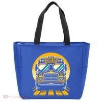 Funny Bus With Sunglasses School Bus Driver Back To School Funny Gift Tote Bag thumb 0
