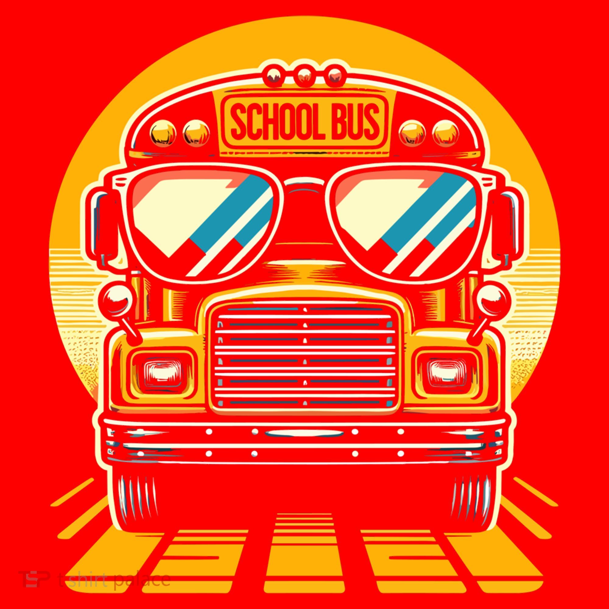 Funny Bus With Sunglasses School Bus Driver Back To School Funny Gift Santa Hat