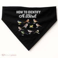 Funny Bird Watcher How To Identify A Bird Unique Birder USA-Made Doggie Bandana thumb 0