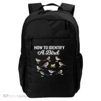 Funny Bird Watcher How To Identify A Bird Unique Birder Backpack thumb 0